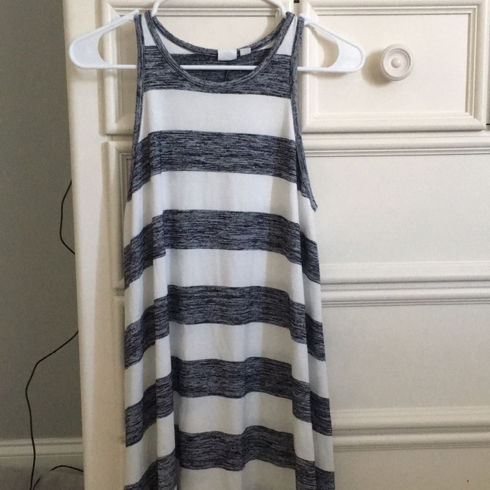 Gap, navy and white, sleeveless dress